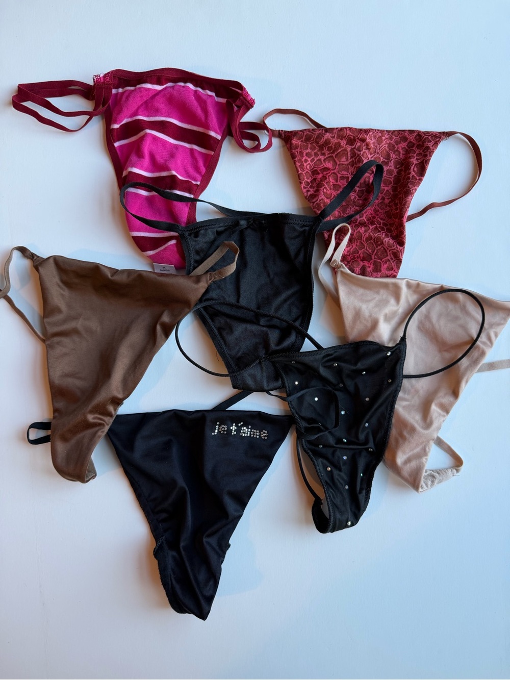 Victoria's Secret Bikini Thongs - Hot Pink, Red, Black, Brown, Nude